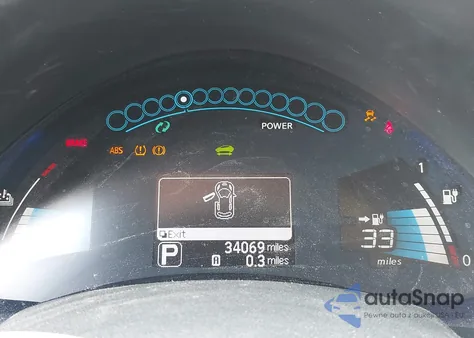 2015 Nissan Leaf S z USA, uszkodzony, nr VIN 1N4AZ0CP5FC327221